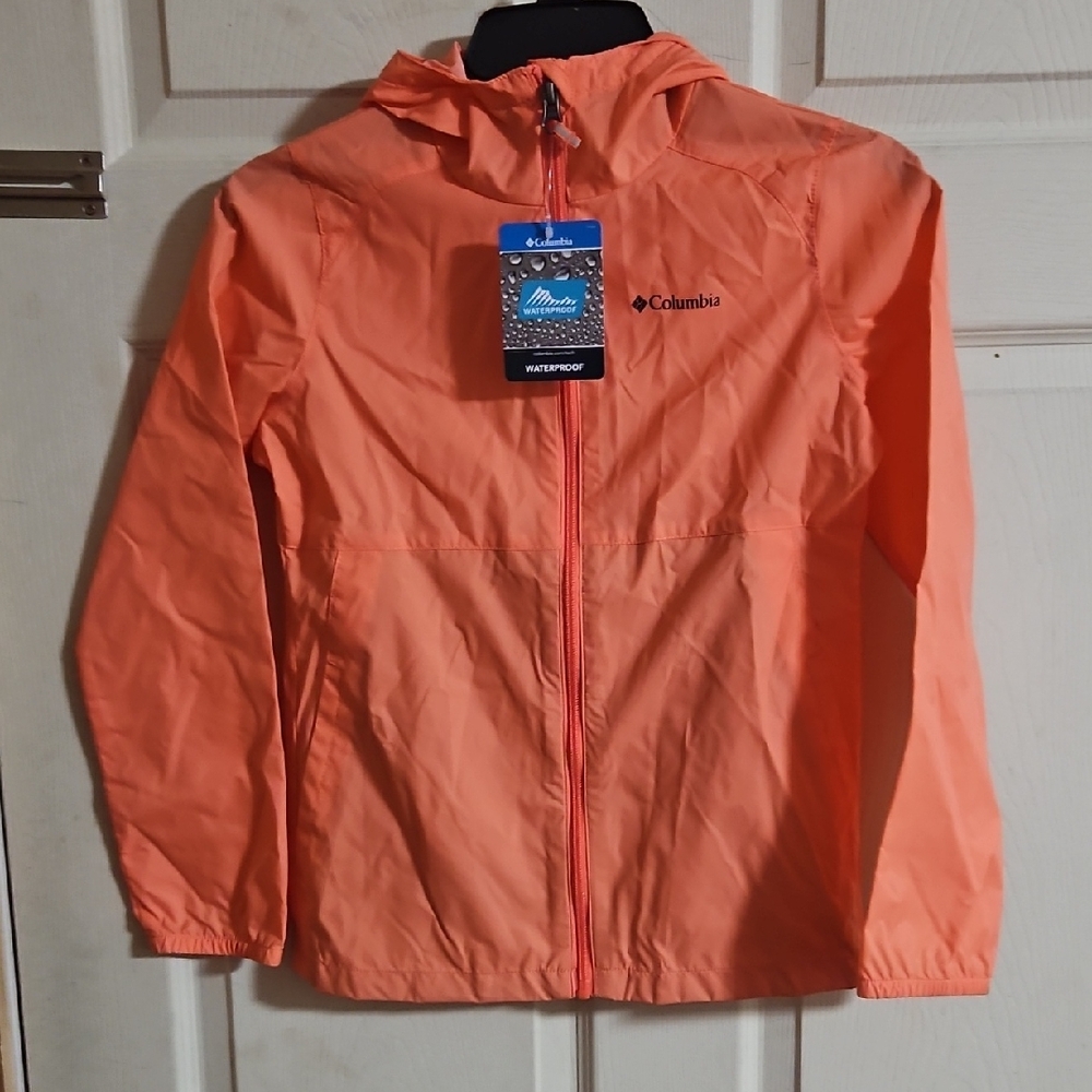 Columbia Girls’ Switchback II Rain Jacket: CORAL: NEW WITH TAGS: SIZE M (10/12)